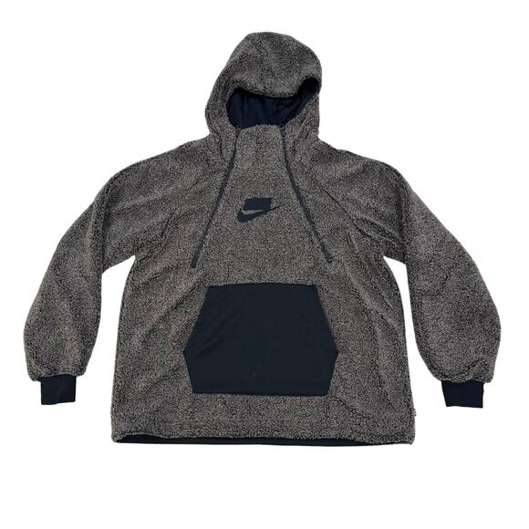Nike Tops - Nike Sportswear Sherpa Half-Zip Pullover Women's S Gray